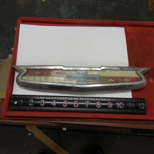 1955 chevy chevrolet hood - 1955,