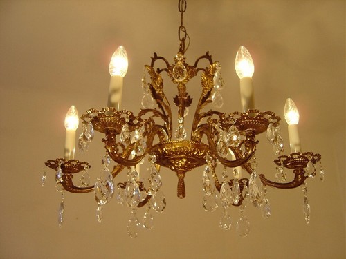 Vintage french light - light, brass
