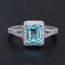 4 Ct Emerald Cut Aquamarine
