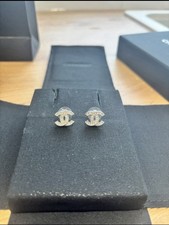 Chanel CC Crystal Earrings