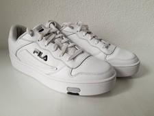 Fila White Leather Grey Logo