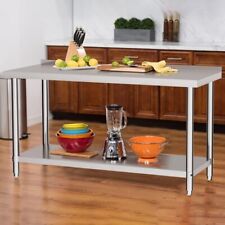 Stainless Steel Commercial Catering Table Work Bench Kitchen Food Prep Worktop