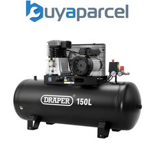 Draper 55304 150L Belt-Driven Air Compressor without wheels, 2.2kW/3hp 