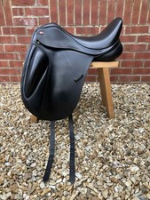 5 DAY TRIAL ✅  RARE 18" Kent & Masters HIGH WITHER Dressage Saddle ID DCD🐴