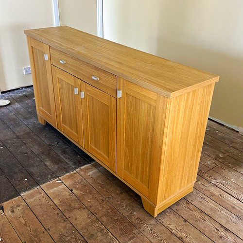 Brown wooden sideboard - wooden, 65in