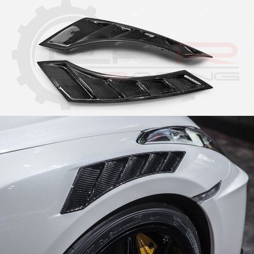 Carbon fibre fender vents pair - fibre,