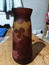 Emile Galle Glass Vase