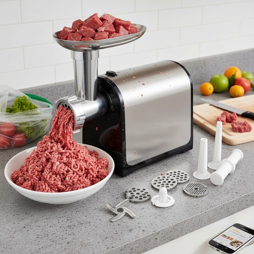 Electric meat grinder in - meat, grinder,