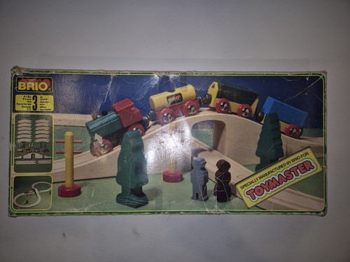 Vintage brio wooden train - brio, set