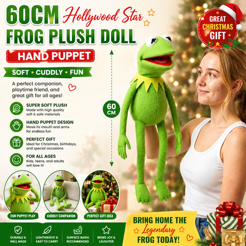 60cm kermit frog plush doll - kermit,