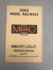 1947 Milbro Scale Model Railways Catalogue 4th Edition Very Good+ Condition