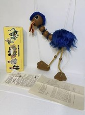 RARE! PELHAM PUPPET " ROD HULL'S EMU " WITH BOX  & INSTRUCTIONS - LARGE PUPPET