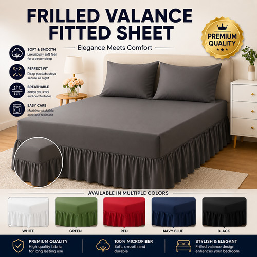 Luxury frilled fitted - luxury,