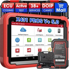 2025 LAUNCH X431 V 5.0 PROS V+ Auto OBD2 Scanner Diagnostic Scan Tool ECU Coding