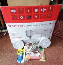 Singer C5985Q Patchwork  Plus Sewing Machine+table+ extras + threads Please Read