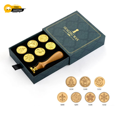 Wax seal stamp kit retro - seal,