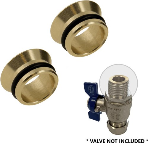 15mm flat faced compression - faced,