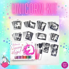 Girls Unicorn Glitter Tattoo