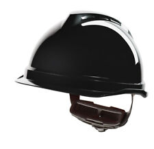 MSA V-GARD 520 PEAKLESS SAFETY HELMET BLACK