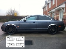 JAGUAR S TYPE brand new wings wheel arch trims front rear Chrome 4pc kit '98-08