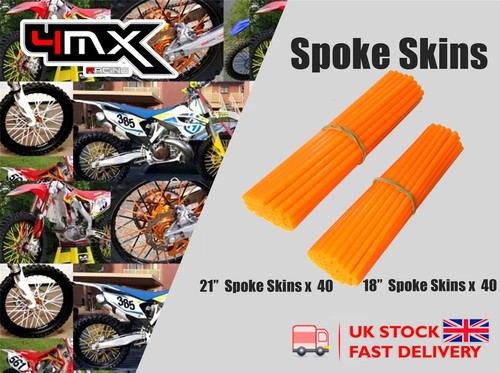 Wheel spoke protectors orange - spoke,