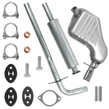 Exhaust muffler set for Volvo S60 1 I sedan 2.0|2.4 T|2.4 D (01-10)