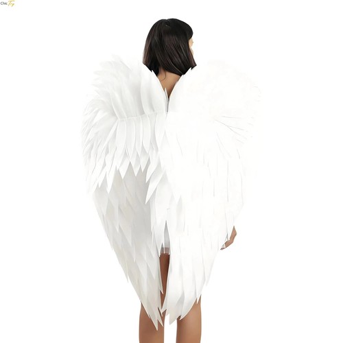 Large white feather angel - feather,