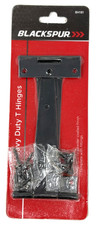 2 Black Tee Hinges 6" Six Inch