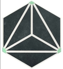 from £24.99 per sq.m OS  CHARCOAL 285X330 mm MATT PORCELAIN TILES. Sample £2.99