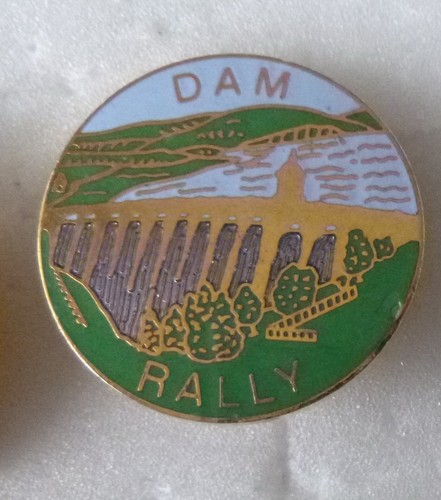 Dam rally enamel pin badge - dam,