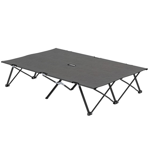 Double camping cot - camping,