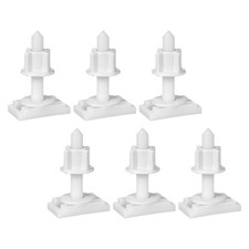  6 Sets Toilet Seat Fittings Hinge Screws Bolts Replacement Parts