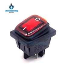 Hamoki-161009 Freestanding Electric Chips Scuttle Replacement Switch Red On-Off