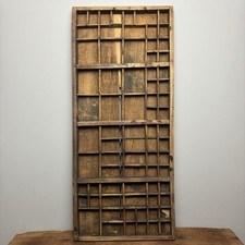 Vintage Wooden Printers Tray - Rustic Wooden Salvage - Wall Decor - #2