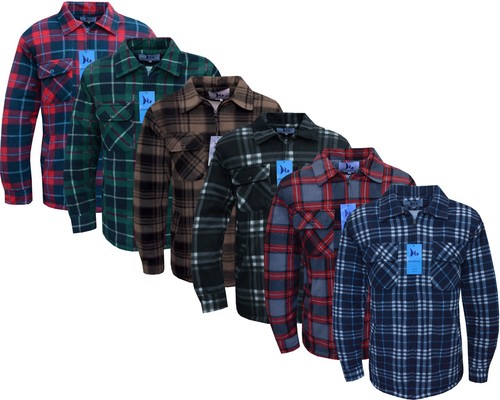 Mens fleece padded lumberjack - mens,