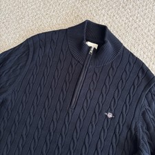 GANT Cable Knit Quater Zip