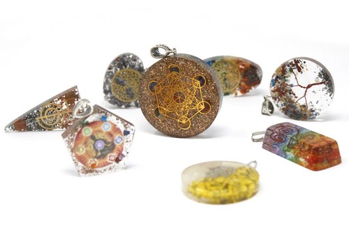 Orgonite power pendant - orgonite,