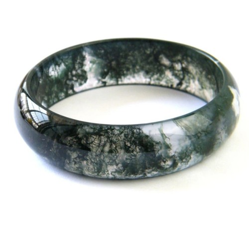 Natural moss agate bracelet