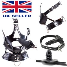 PU Leather Hood Head Mask with