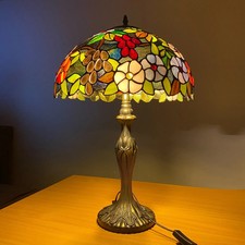 Tiffany 16 Inch Table Lamp - Beautiful Handcrafted Stained Glass Home Decor