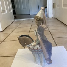 Lladro Medieval Princess on Horse Figurine 6114 Retired Broken Fingertip READ