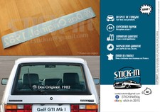 "Das Original.19**" Golf GTI Combi Polo Cox Old Year Year Year Sticker