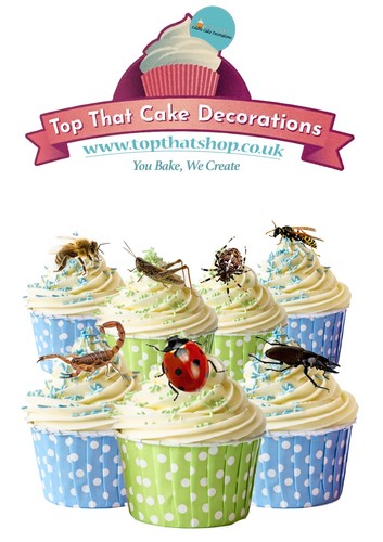 Cake toppers bugs - toppers, and