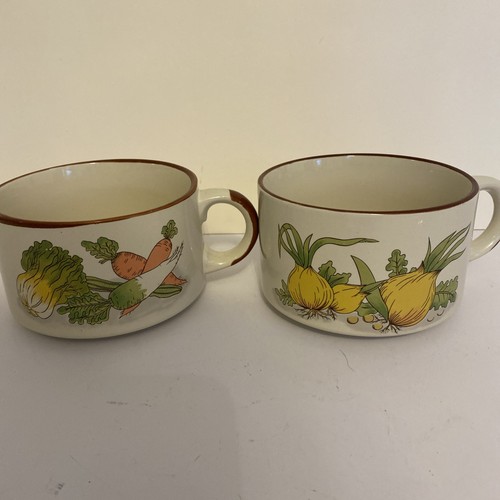 Pair vintage soup bowls - pair,