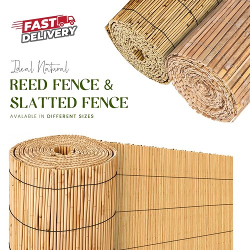 Bamboo fence slat screen - fence,
