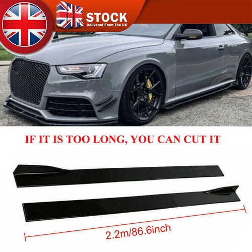 Gloss black side skirts - gloss,