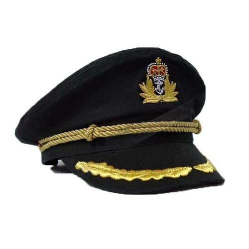 Black yacht captain - captain, skipper