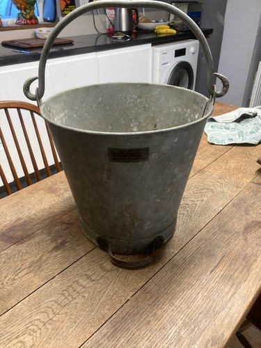 Vintage rustic galvanised soil - galvanised,