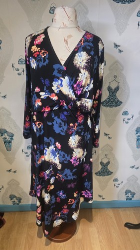Beautiful black blue floral - black,