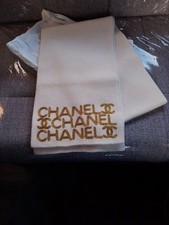 Chanel Scarf Cream Gold